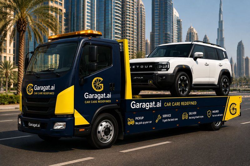 A Garagat recovery driver loading a customer car